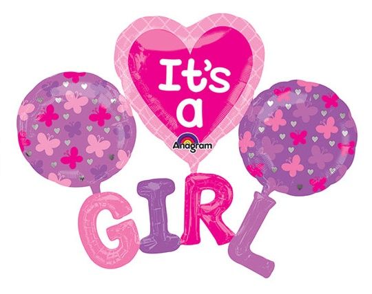 It's A Girl- Multi-Balloon