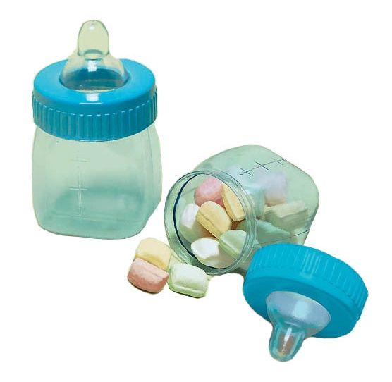 Blue Fillable Baby Bottles