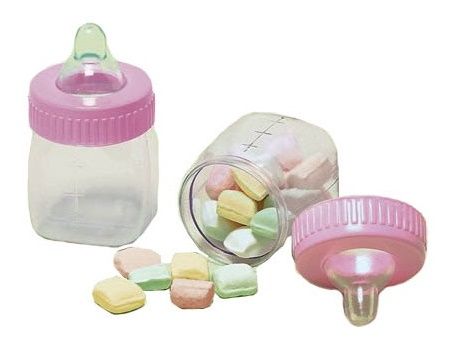 Pink Fillable Baby Bottles