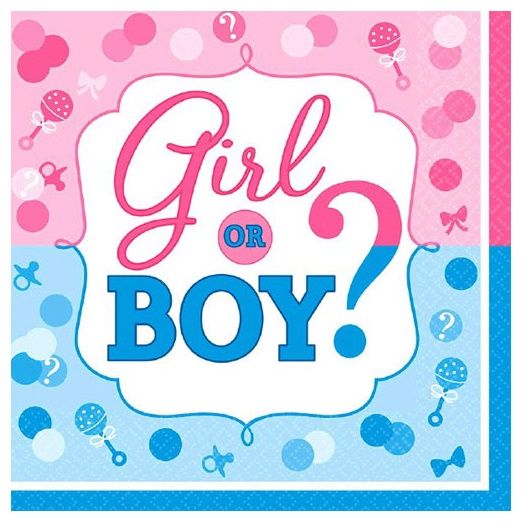 Girl Or Boy? Lunch Tissues