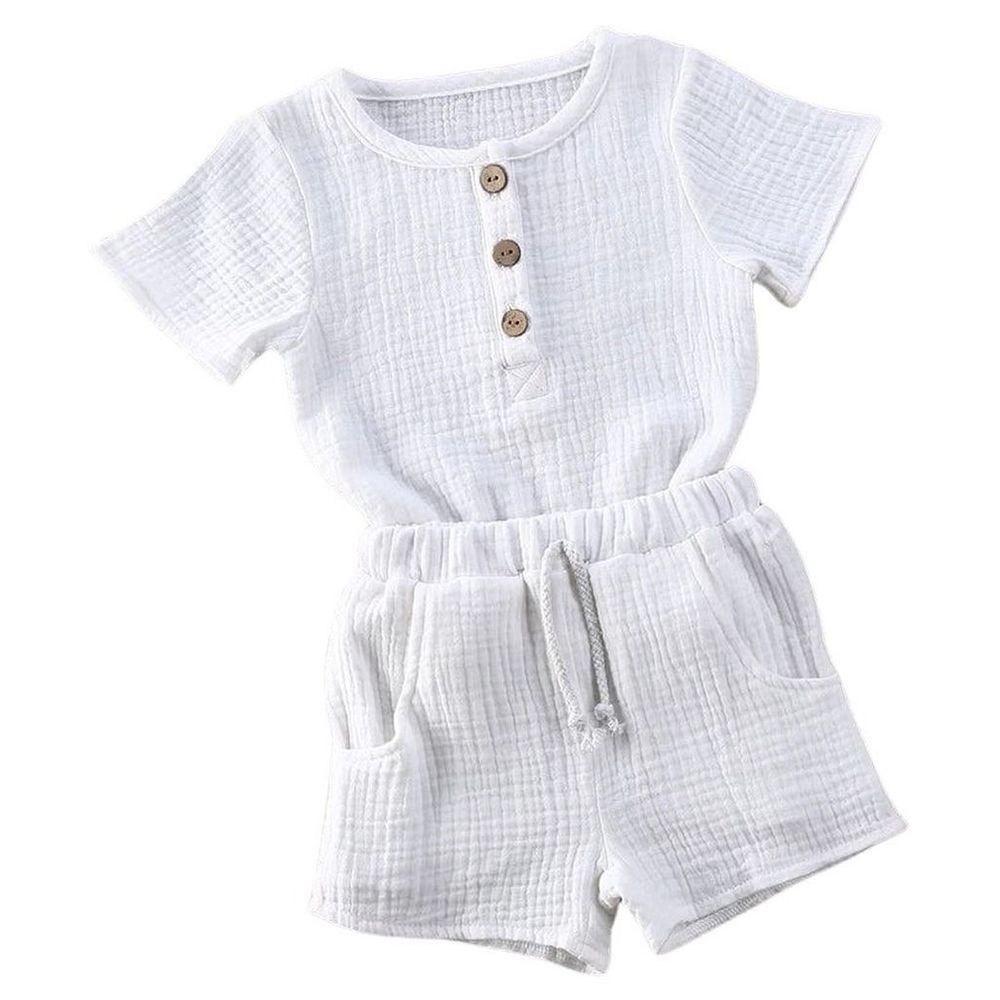 Maxims - 2pc-Set - Miyo Muslin Matching Set - White