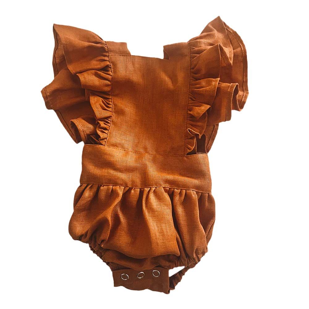 Maxims - Sienna Ruffle Onesie - Orange