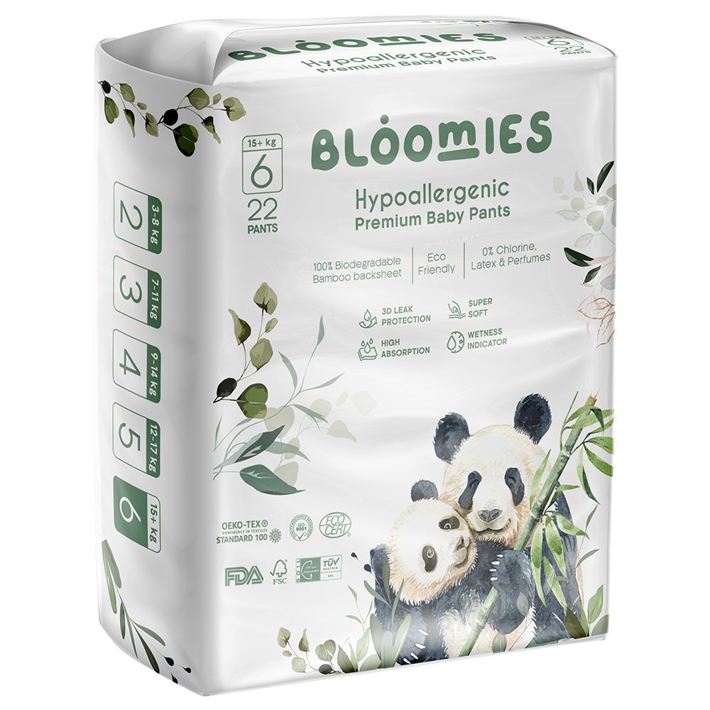 Bloomies - Premium Baby Pants - 15+ kg - Size 6 - 22pcs