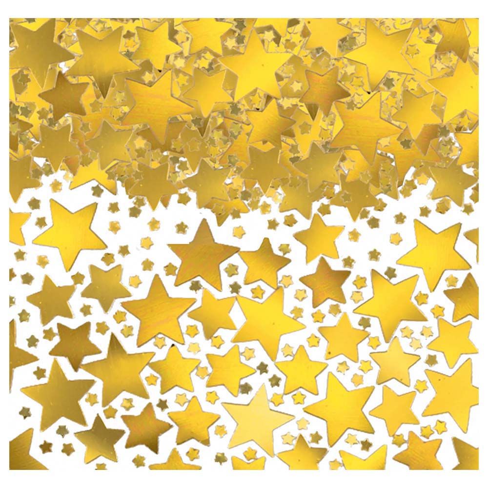 Party Centre - Metallic Star Confetti - Gold - 70 g