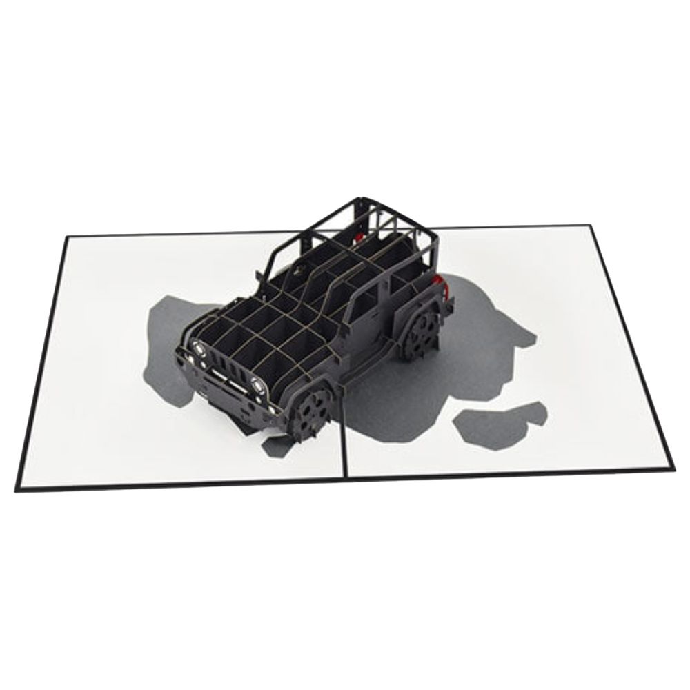 Paper Color - Jeep Pop Up Birthday Greeting Card