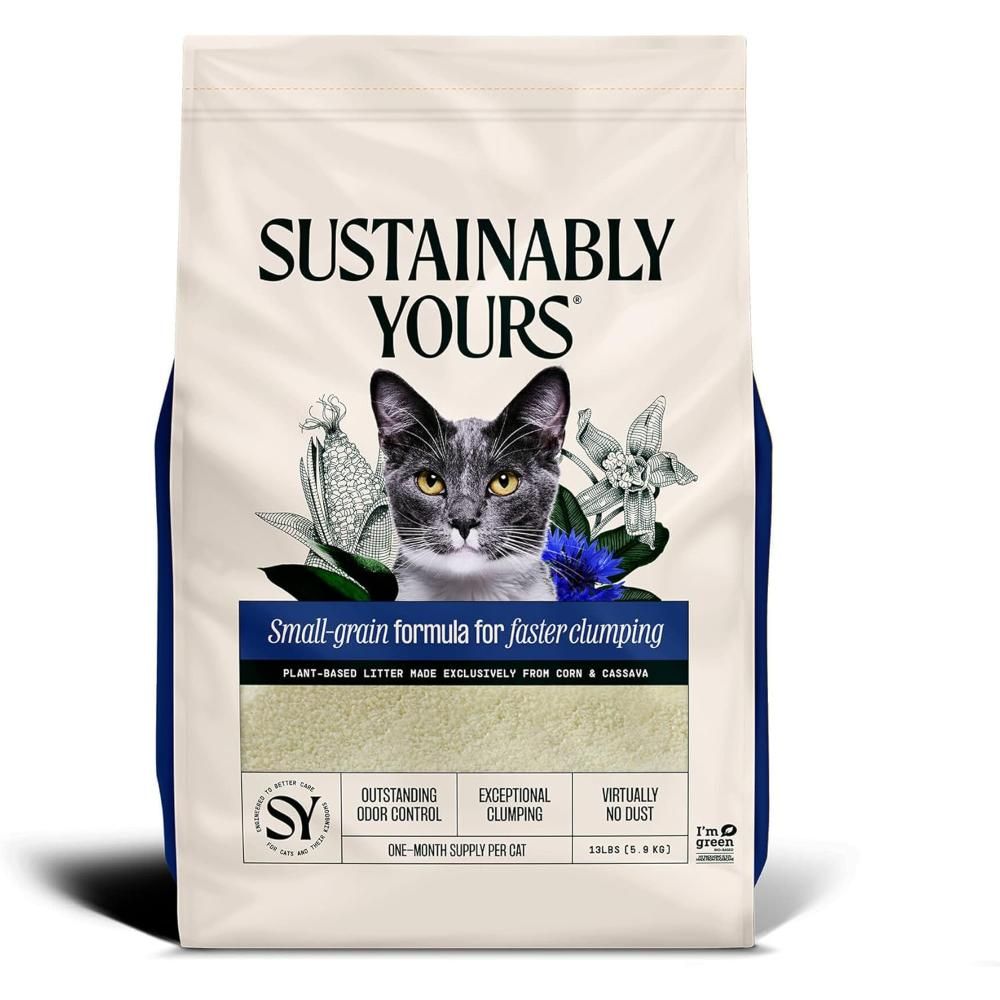 Sustainably Yours - Natural Cat Litter Plus - 13lb/5.9Kg