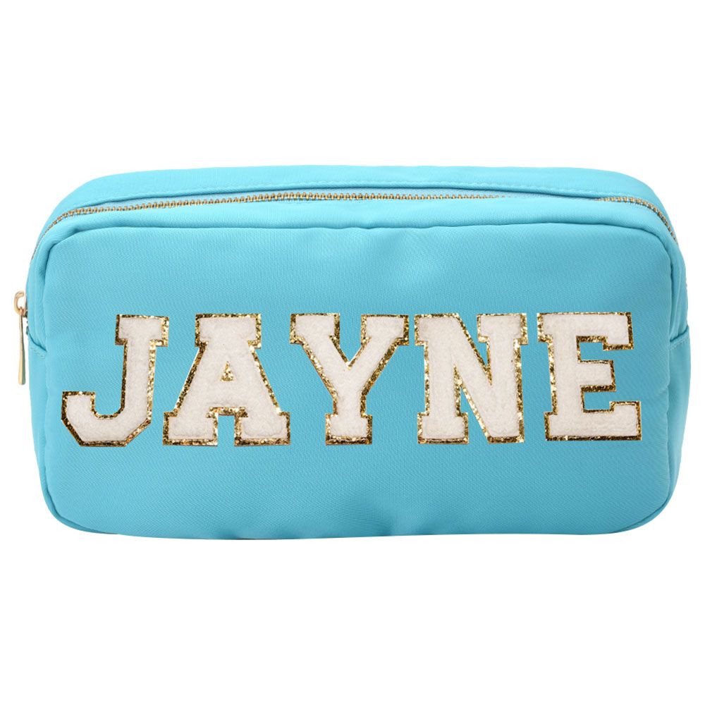 The Happy Tribe - Personalized Medium Pouch - Turquoise