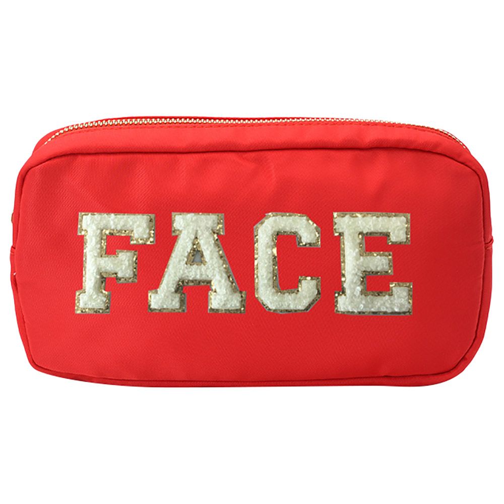 The Happy Tribe - Personalized Small Pouch - Red 