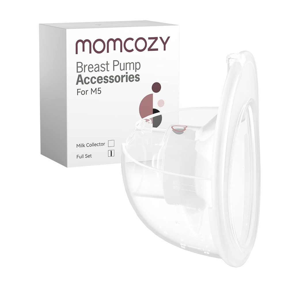 Momcozy - Collector Cup Full Set Only For M5 Breast Pump - White