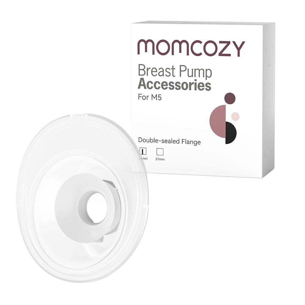 Momcozy - Double-Sealed Flange Only For M5 Breast Pump - Clear - 24 mm