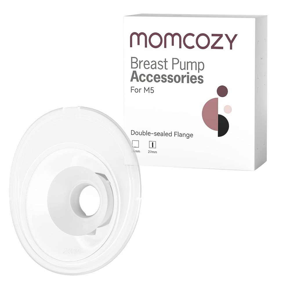 Momcozy - Double-Sealed Flange Only For M5 Breast Pump - Clear - 27 mm