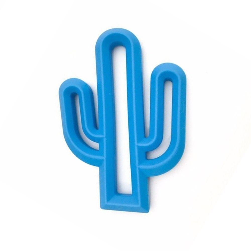 One.Chew.Three - Cactus Pop Teether - Royal Blue