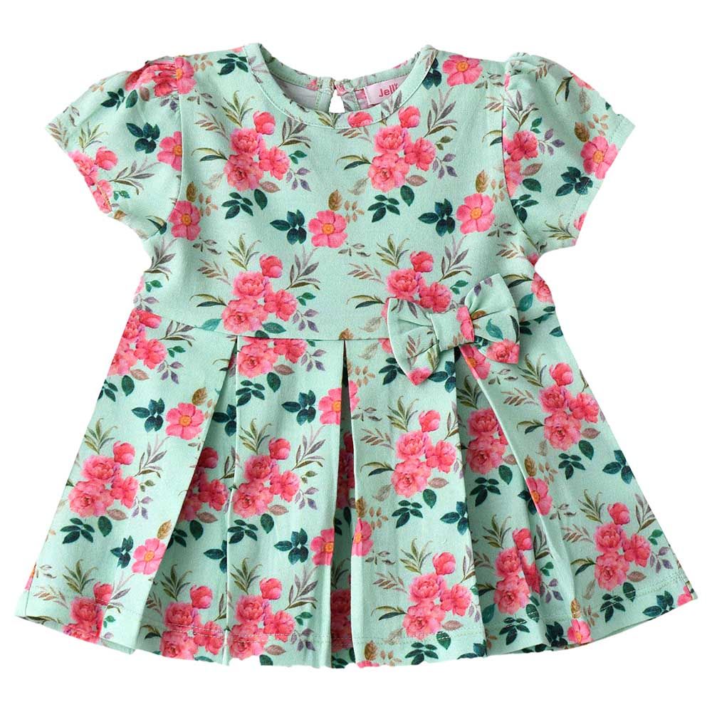 Jelliene - Floral Knit Aop Dress