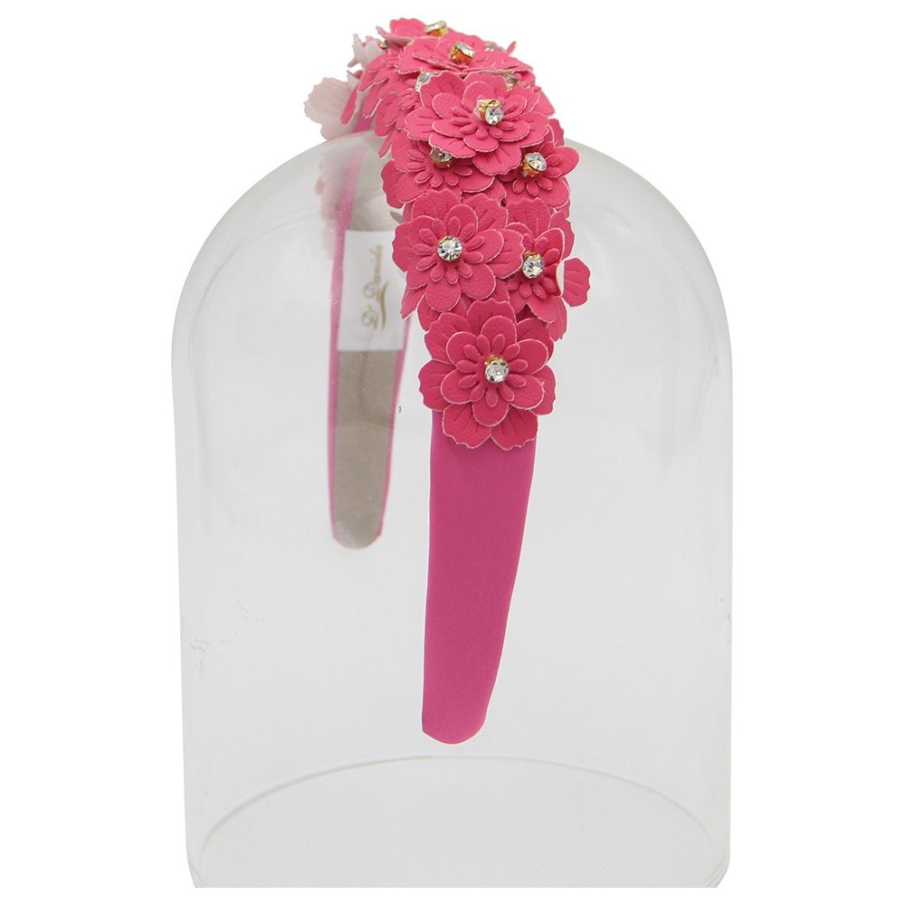 D' Daniela - Girls Camomile Headband - Hot Pink