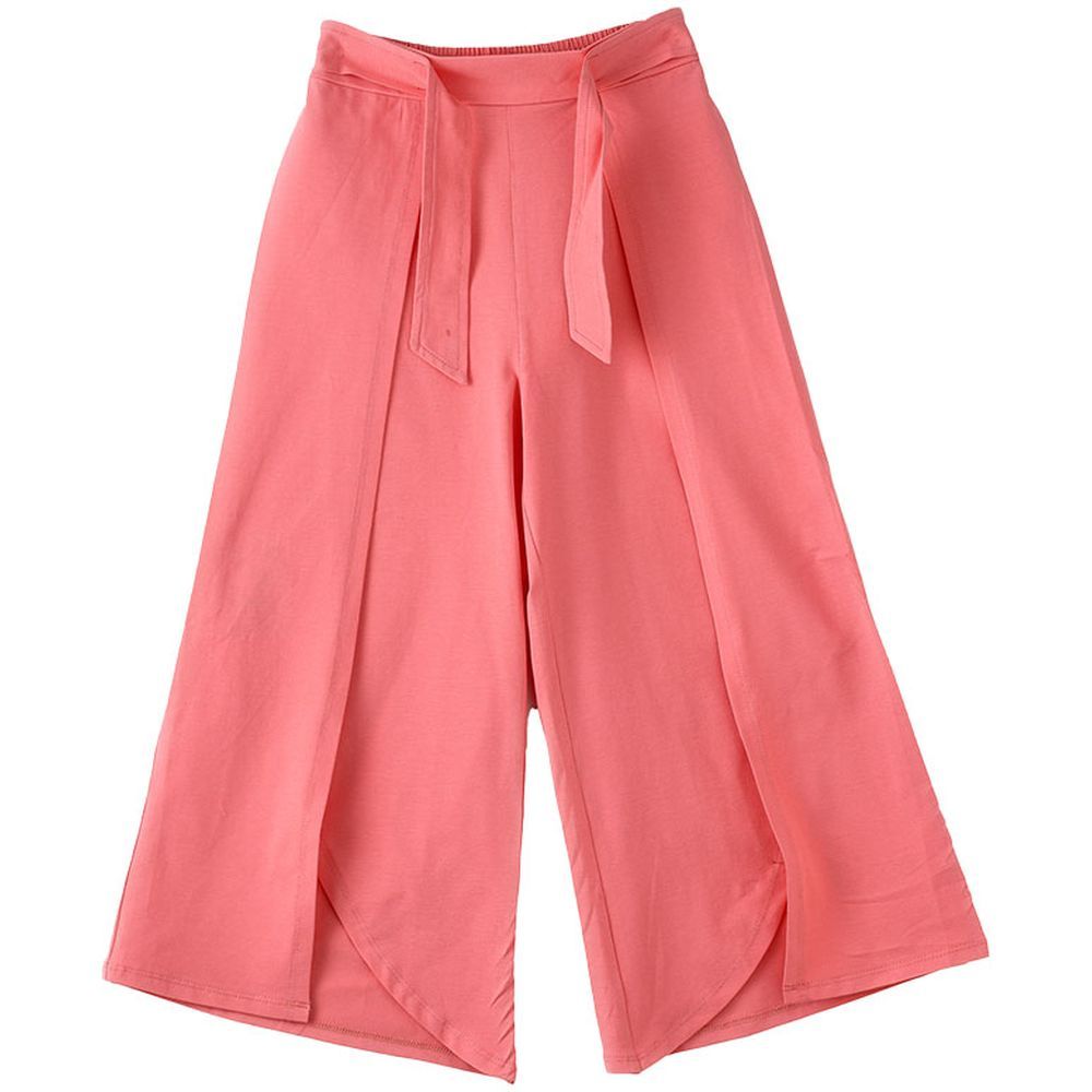 Jelliene - Girl's Solid Knit Bottoms - Pink