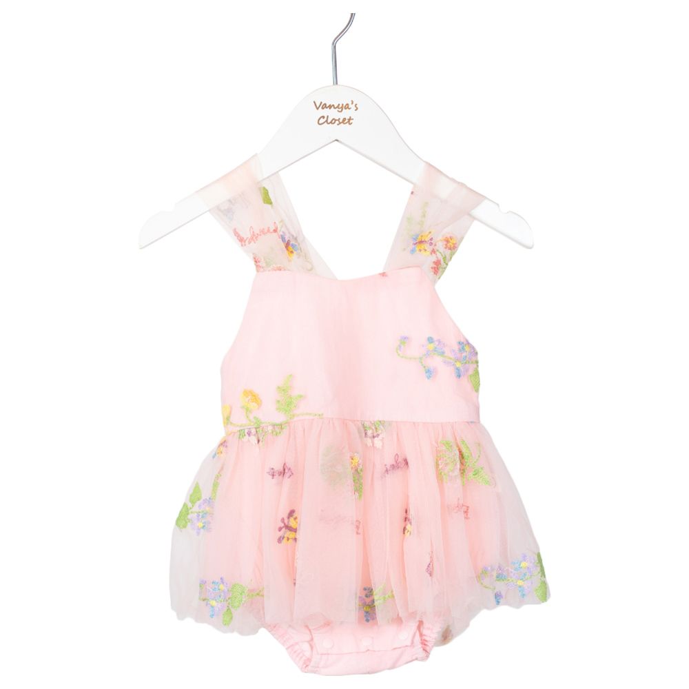 Vanya's Closet - Enchanted Garden Fairy Romper - Pink