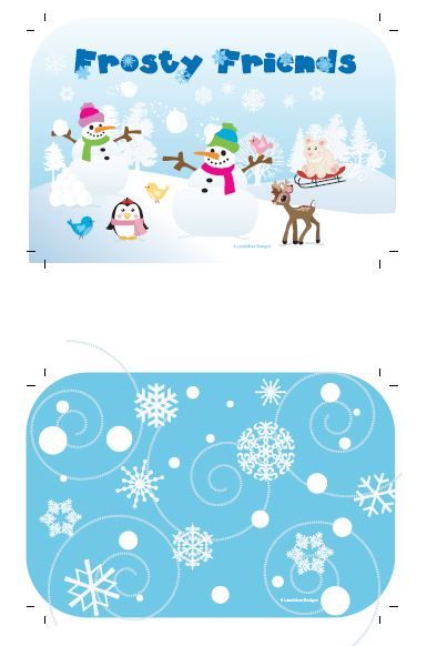 Yubo Frosty Friends Face Plate Set