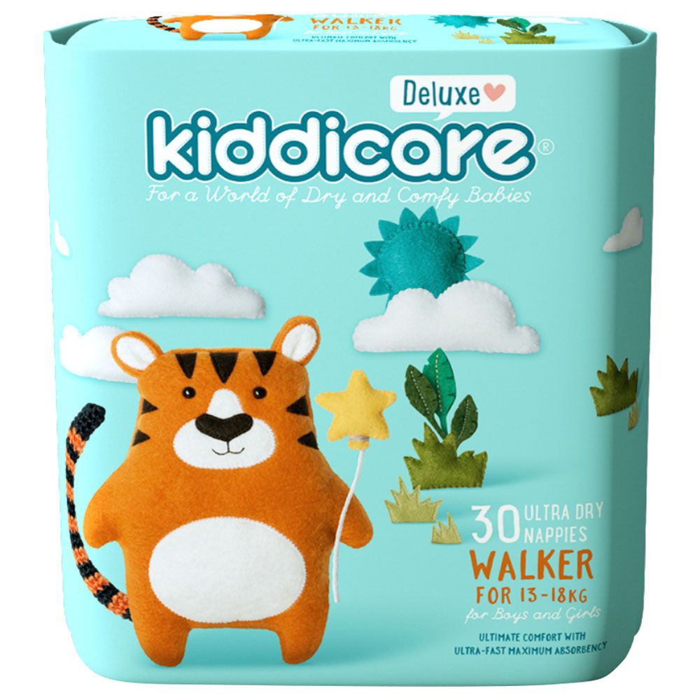 Kiddicare - Walker Nappies - Size 5 - 13-18kg - Pack of 30