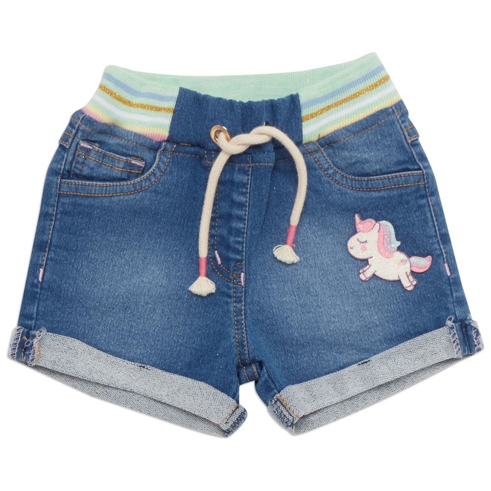 Little Kangaroos - Girl Denim Shorts - Light Blue