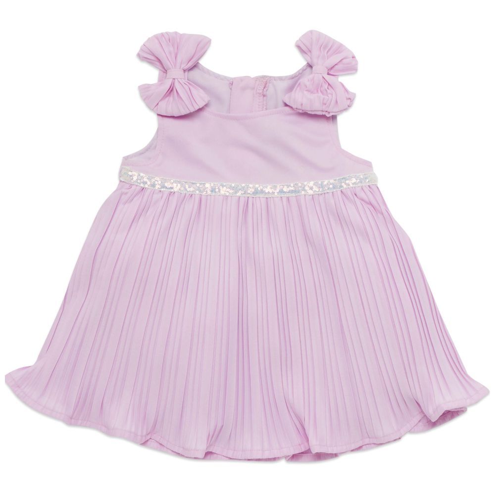 Little Kangaroos - Baby Girl Knitted Dress - Lilac