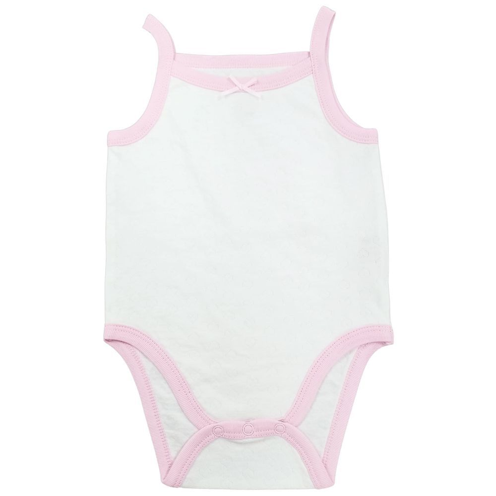 Smart Baby - Sleeveless Organic Bodysuit - Pink