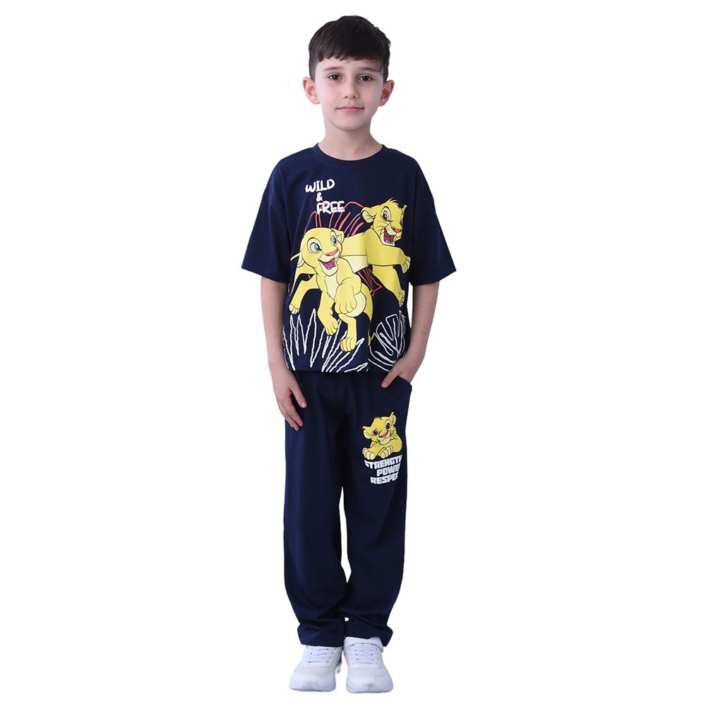 Disney - 2pc-Set - Boy Lion King T-Shirt w/ Pyjama - Navy