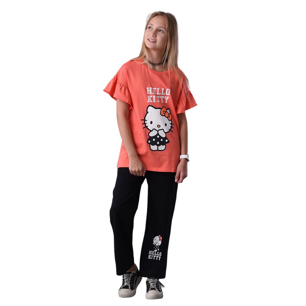 Hello Kitty - 2pc-Set - Half Sleeve Top w/ Ankle Length Pants