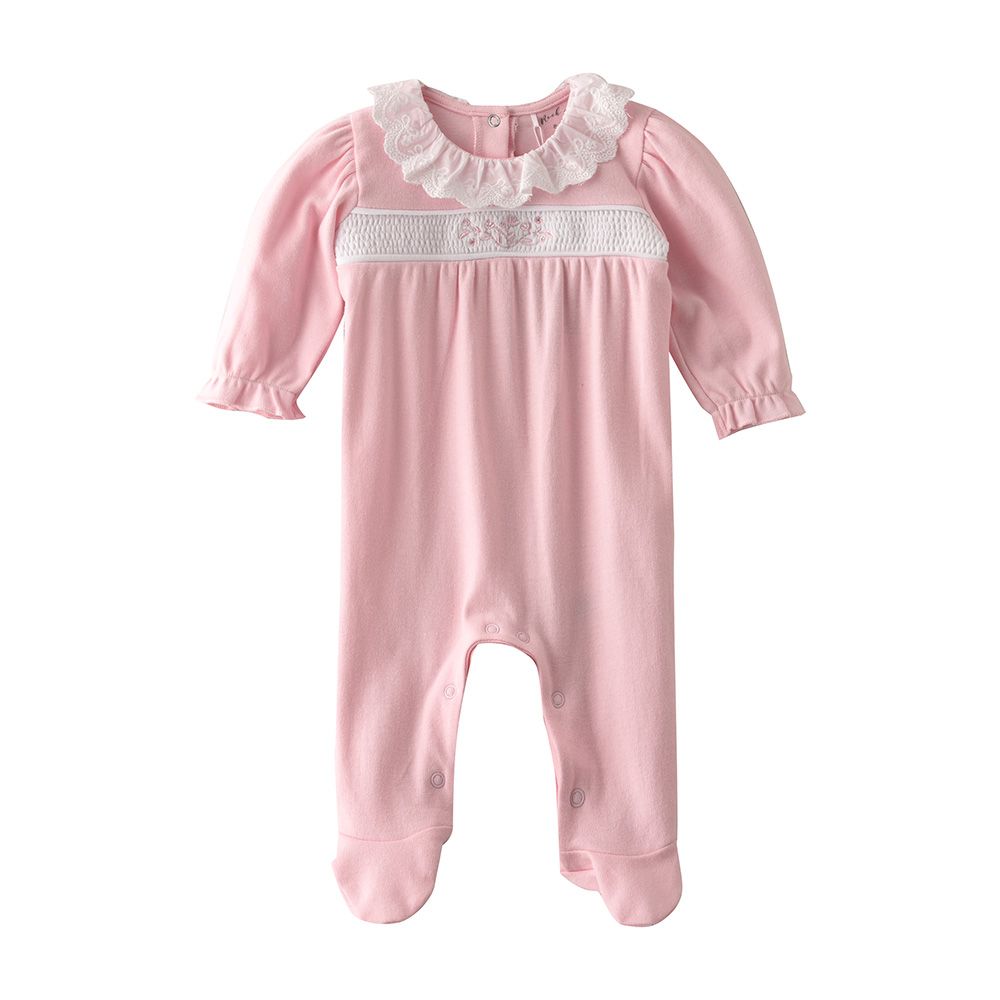 Rock A Bye Baby - Baby Girl Closefeet Sleepsuit - Pink