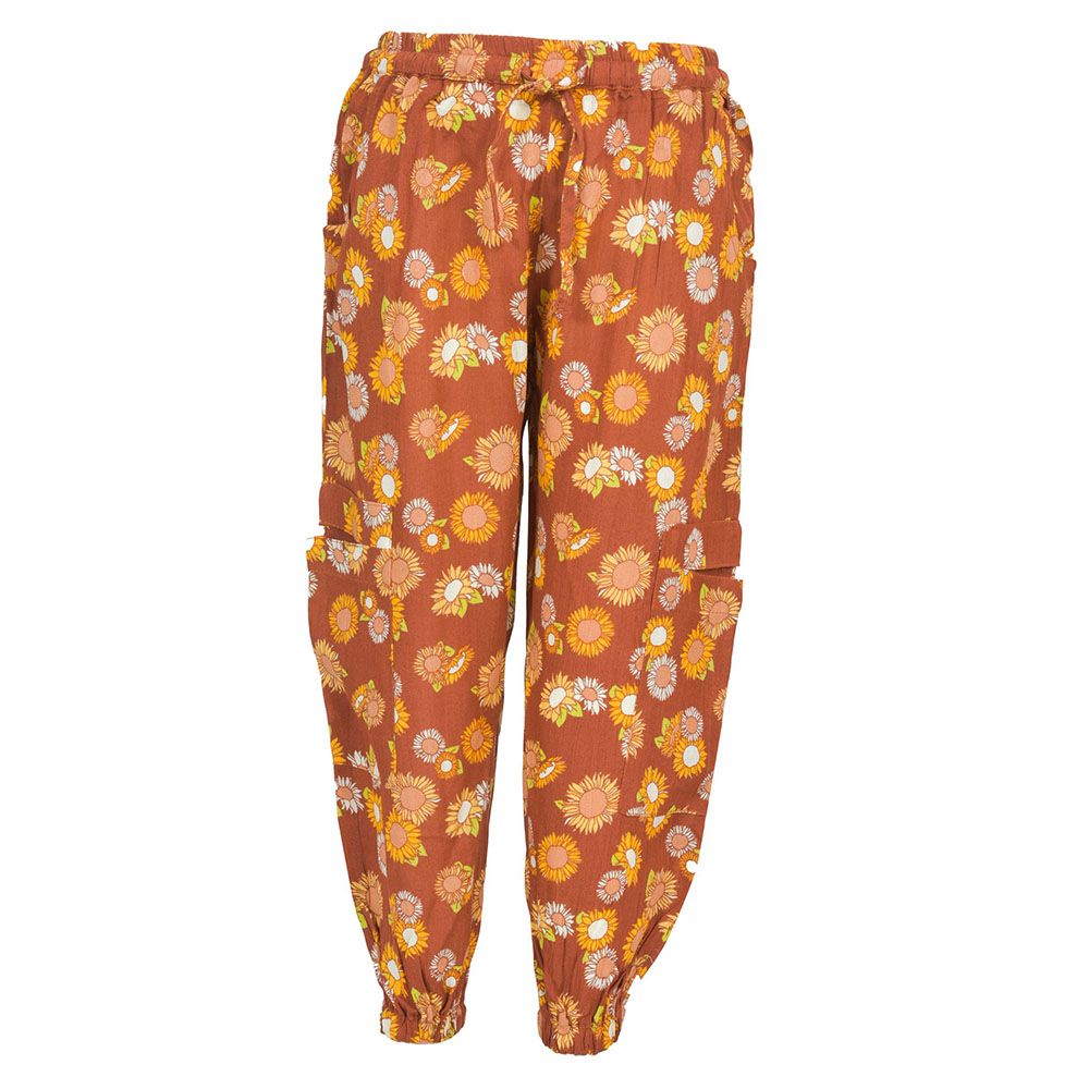 Nexgen Girls - Girl's Printed Harem Pants - Brown