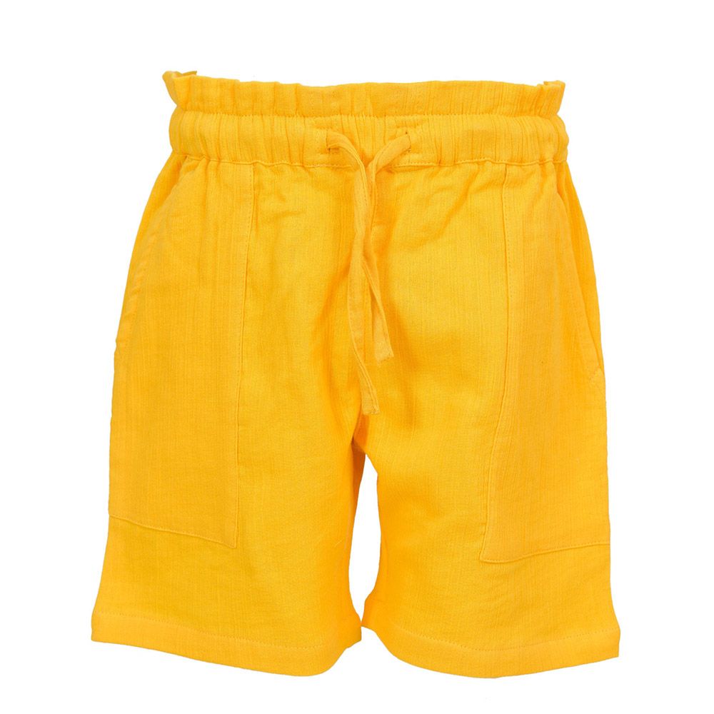 Nexgen Girls - Girl's Fully Elasticated Plain Shorts - Mustard