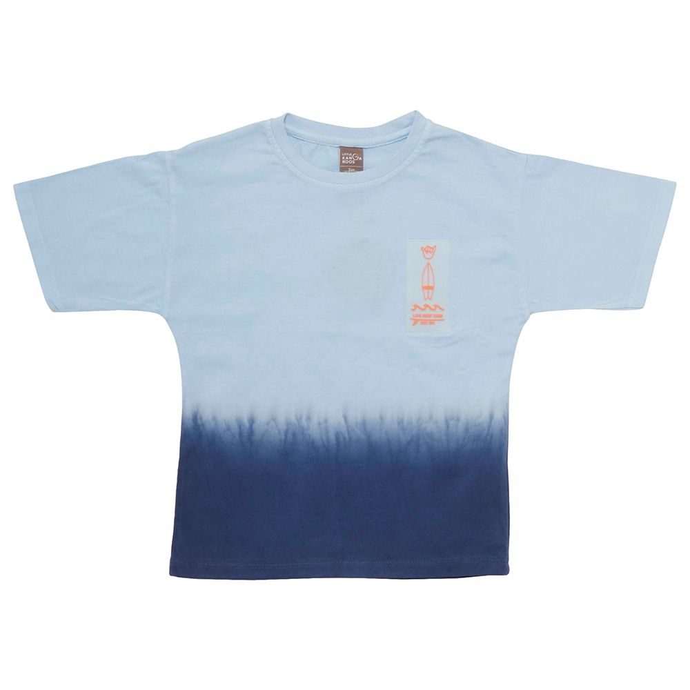 Little Kangaroos - Boy Half Sleeve Drop Shoulder T-Shirt - Blue