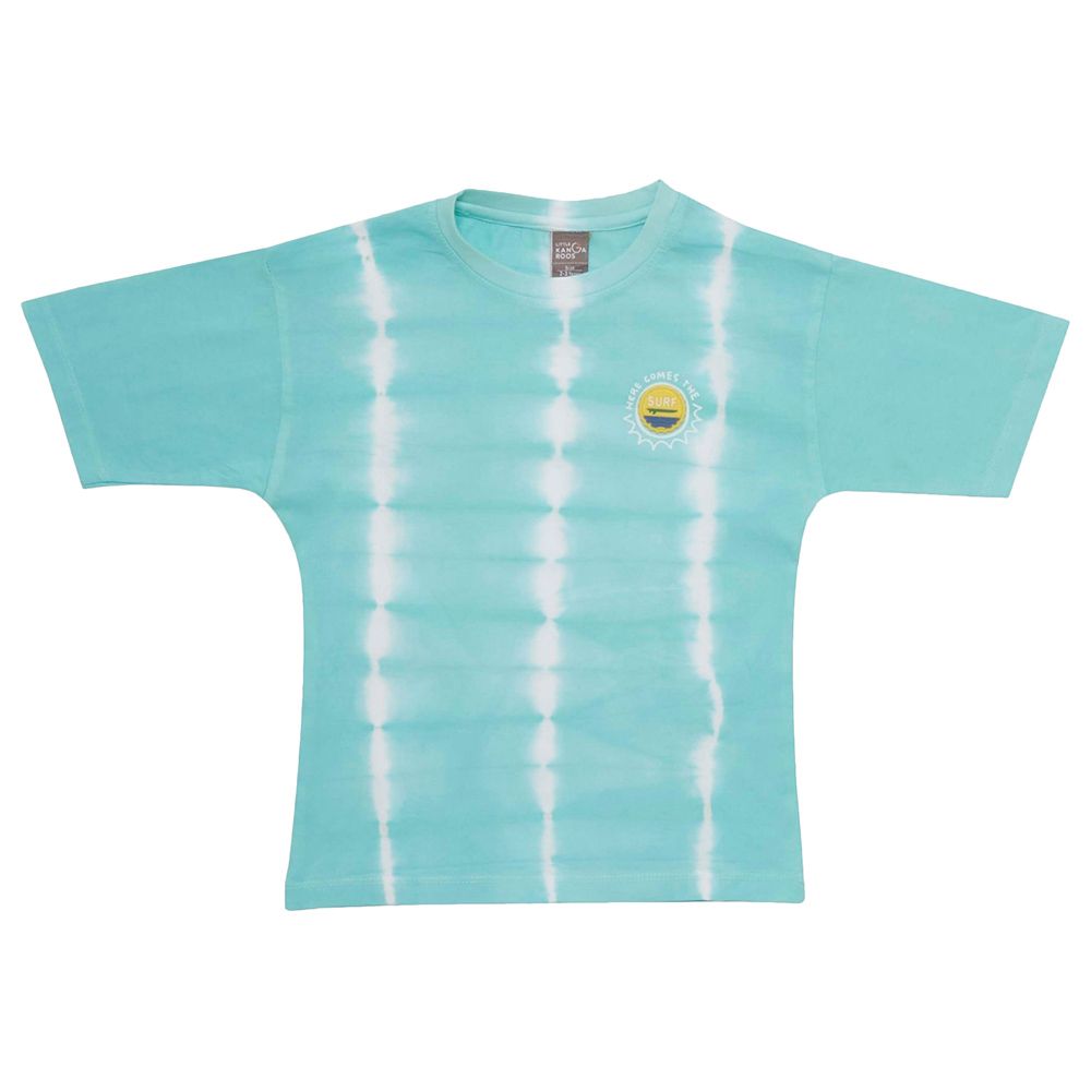 Little Kangaroos - Boy Half Sleeve T-Shirt - Aqua