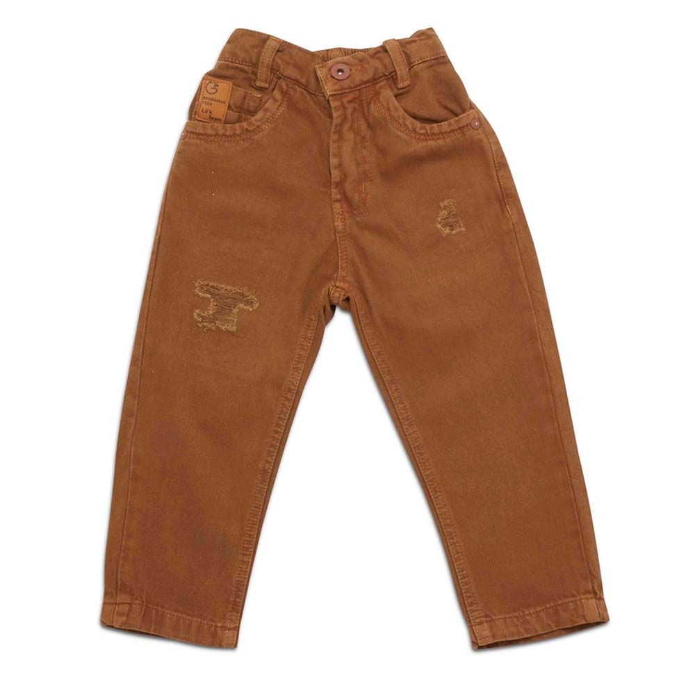 Little Kangaroos - Boy Semi Elastic Denim Jeans - Khaki