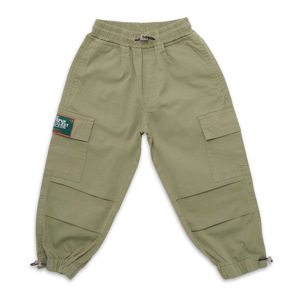 Little Kangaroos - Boy Full Elastic Parachute Pants - Pista