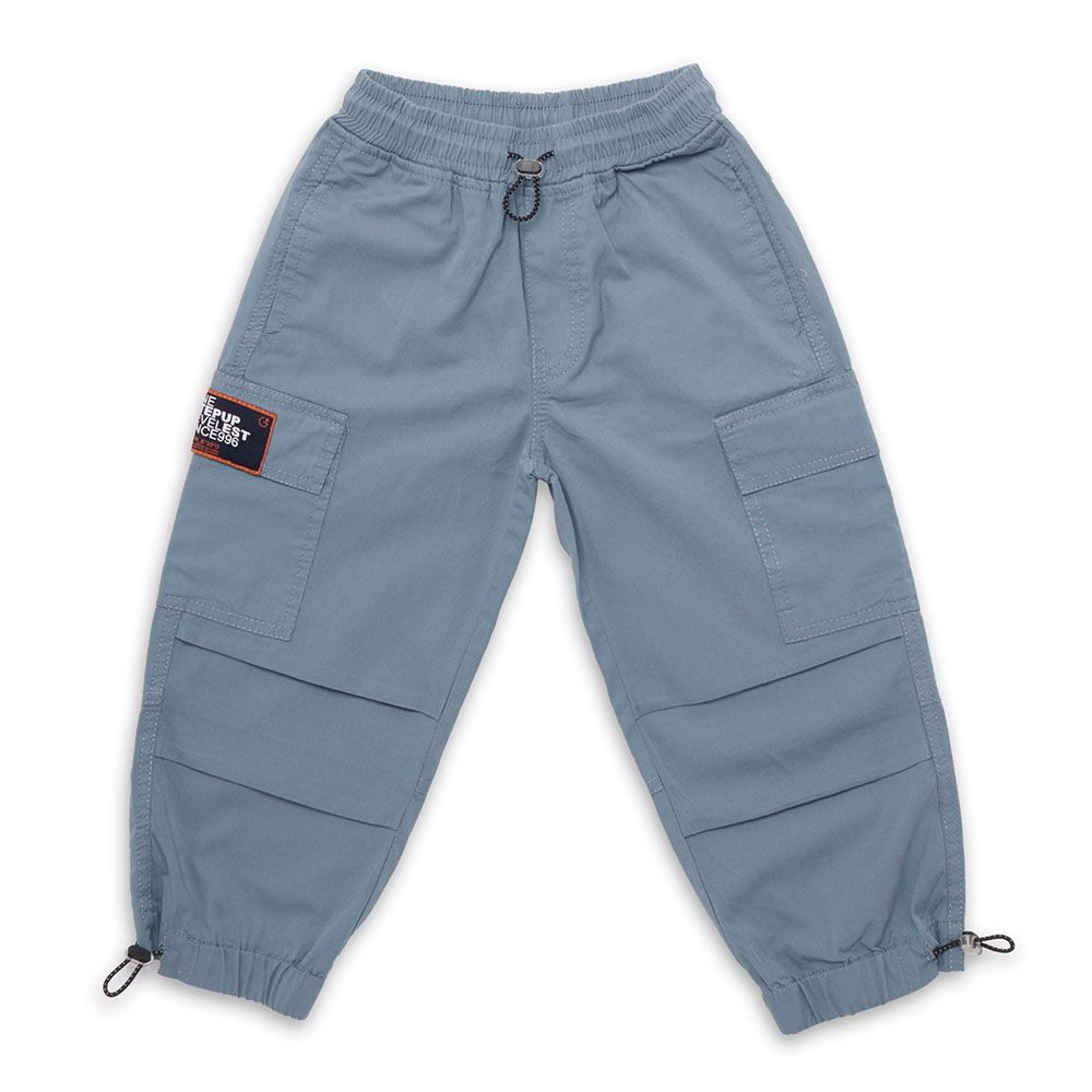 Little Kangaroos - Boy Full Elastic Parachute Pants - Blue