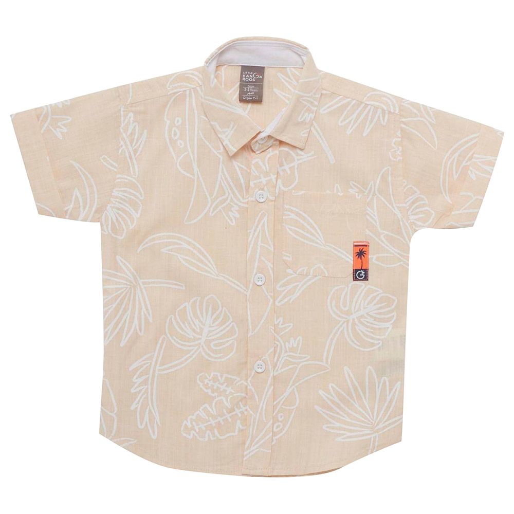 Little Kangaroos - Boy Collar Neck Printed Shirt - Mango