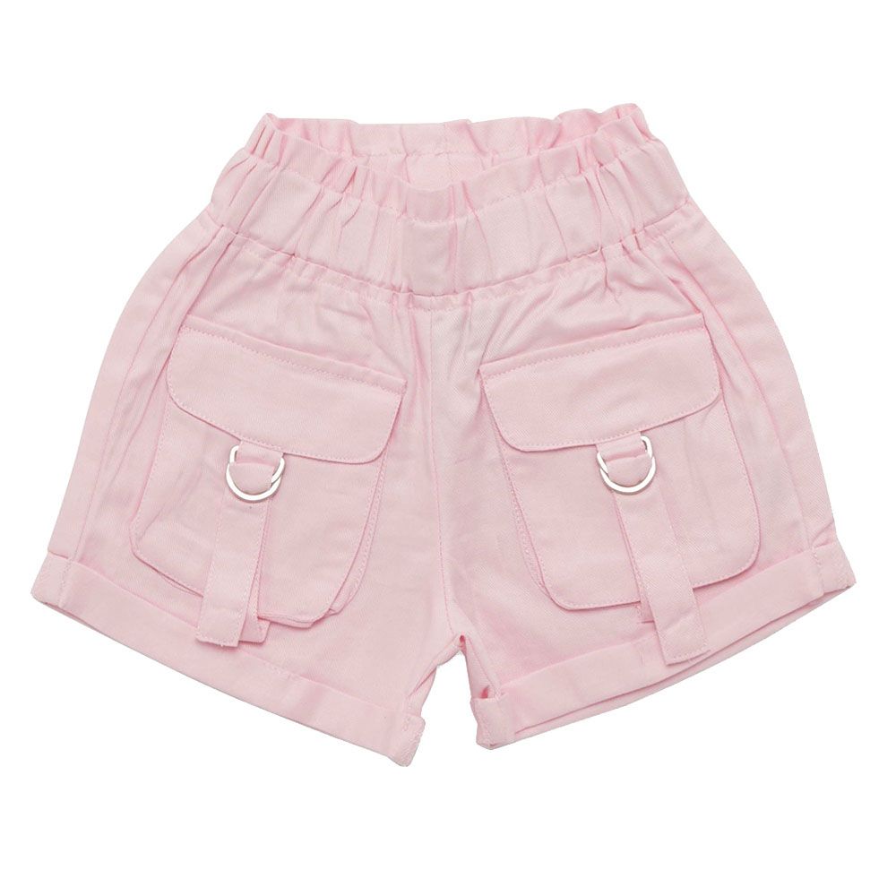 Little Kangaroos - Girl Full Elastic Shorts - Baby Pink