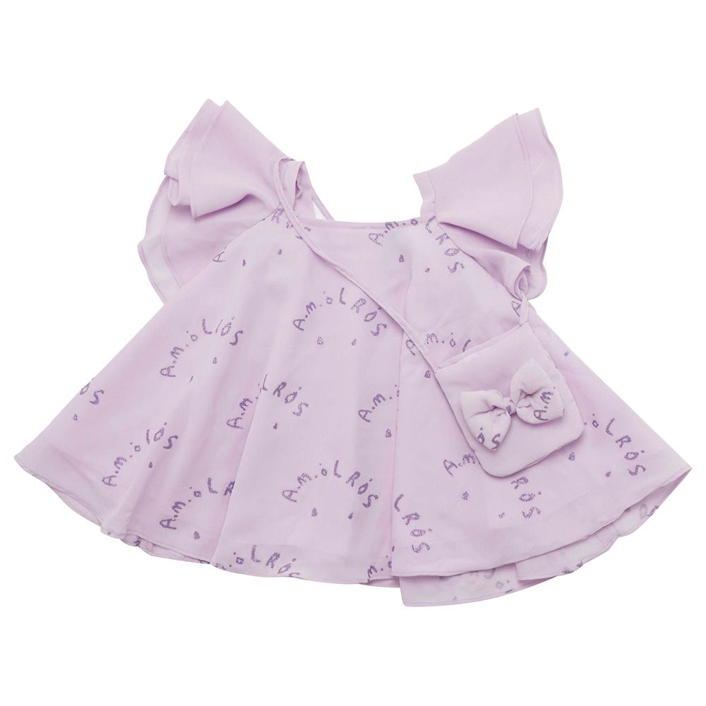 Little Kangaroos - 2pc-Set - Girl Fashion Top w/ Sling - Lilac