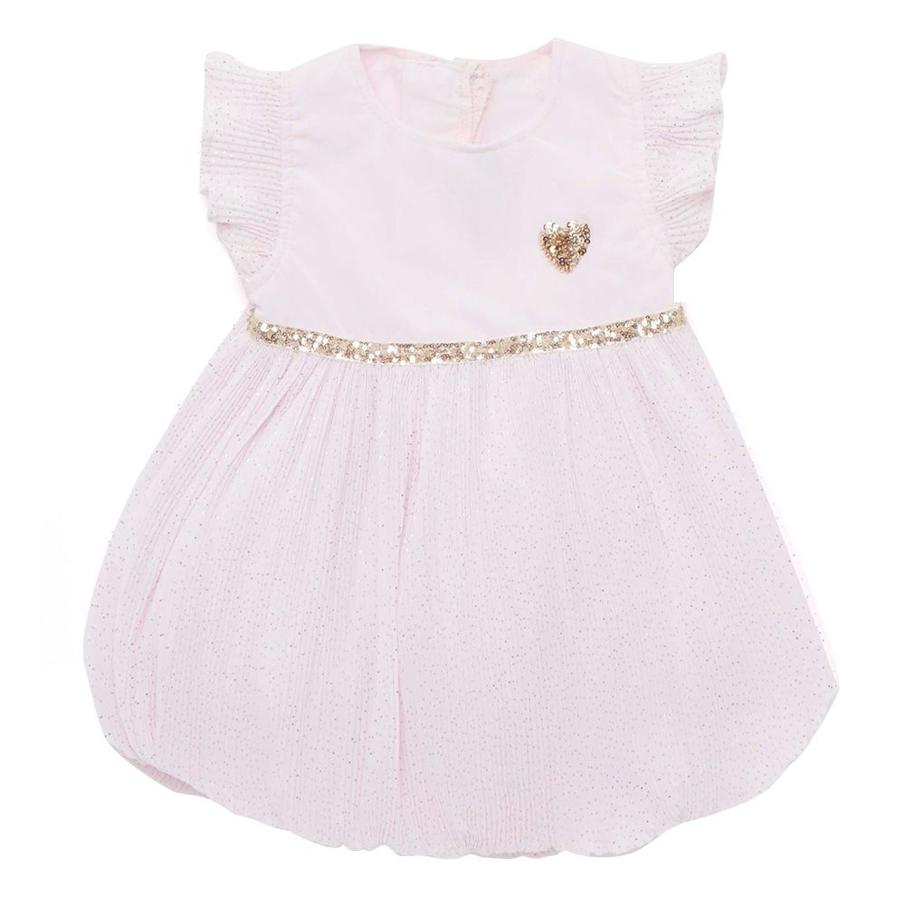 Little Kangaroos - Baby Girl Flare Sleeve A-Line Dress - Pink