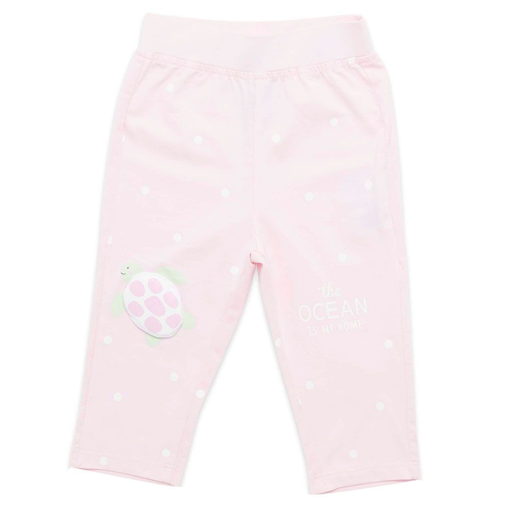 Little Kangaroos - Baby Girl Leggings - Baby Pink