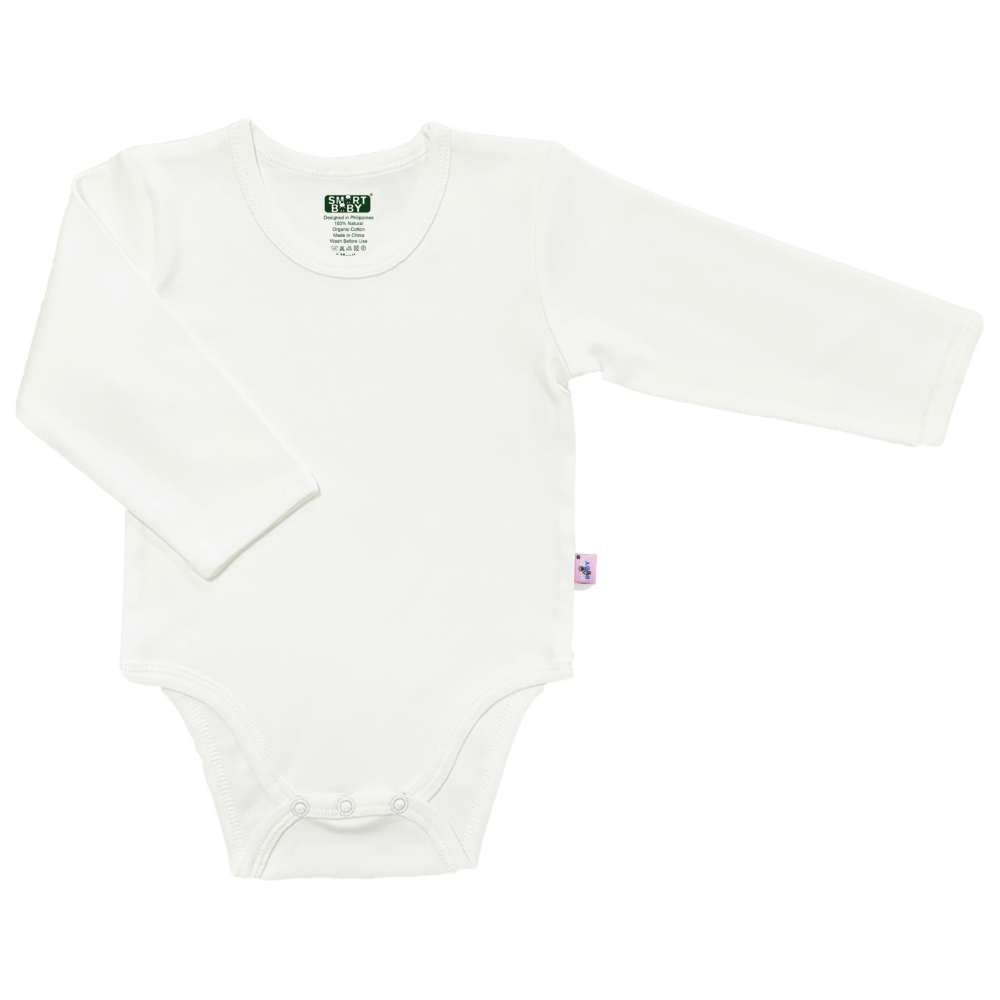 Smart Baby - Organic Full Sleeve Bodysuit - White