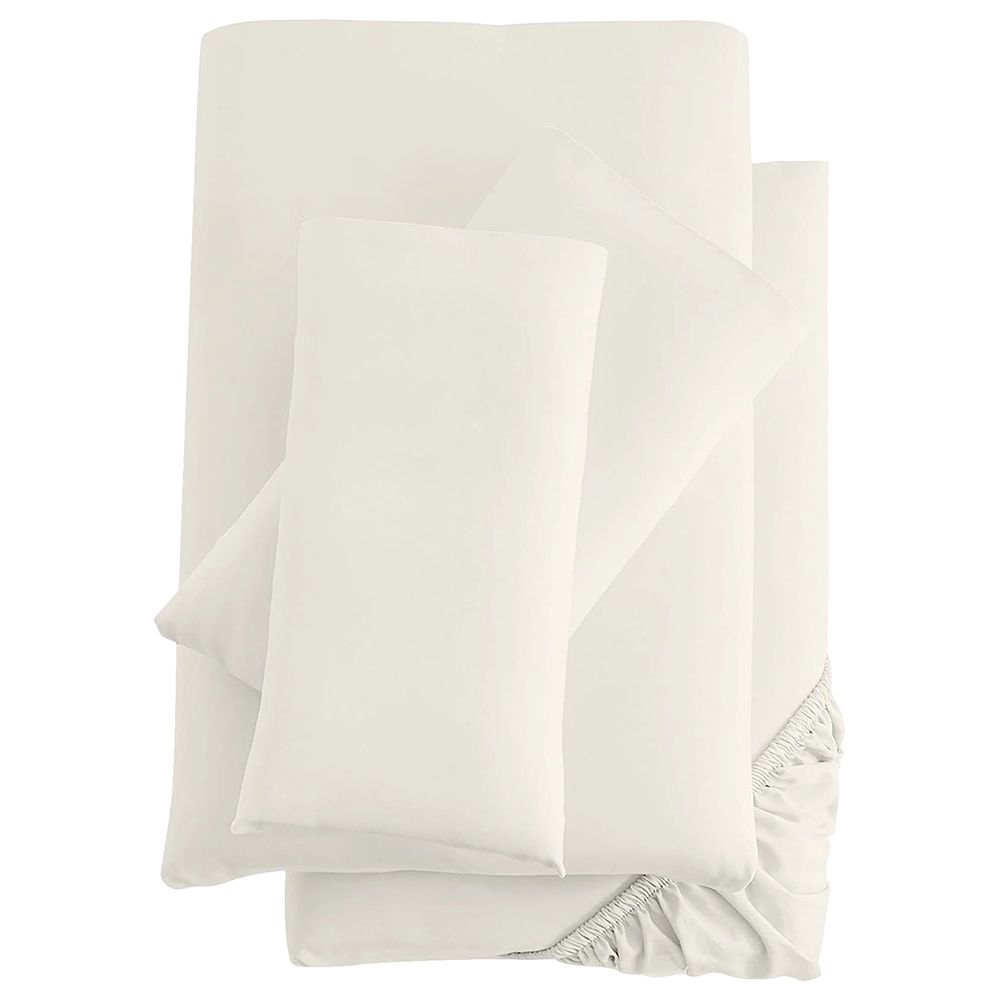 Silentnight - Bamboo Fitted Sheet - Cream - 180 x 200 cm