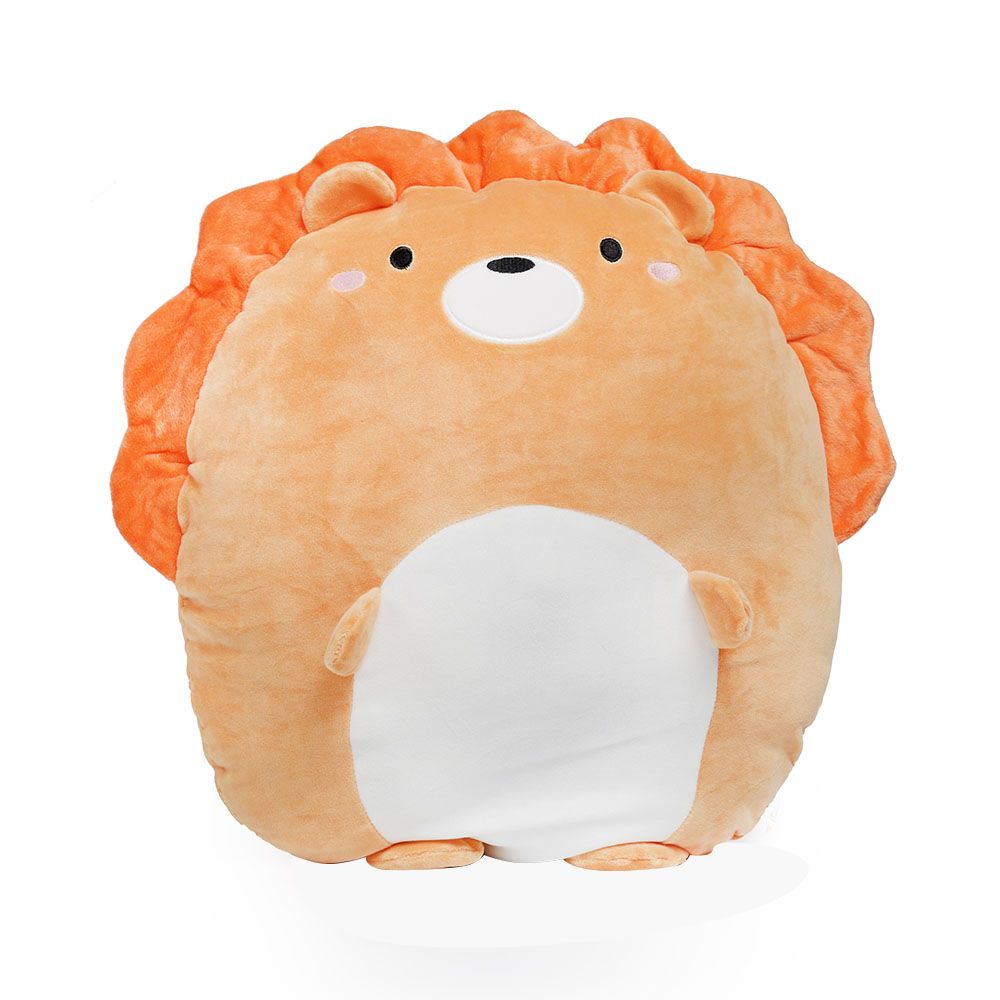 Toto Toys - Plush Cushion - Lion - Orange - 40 cm