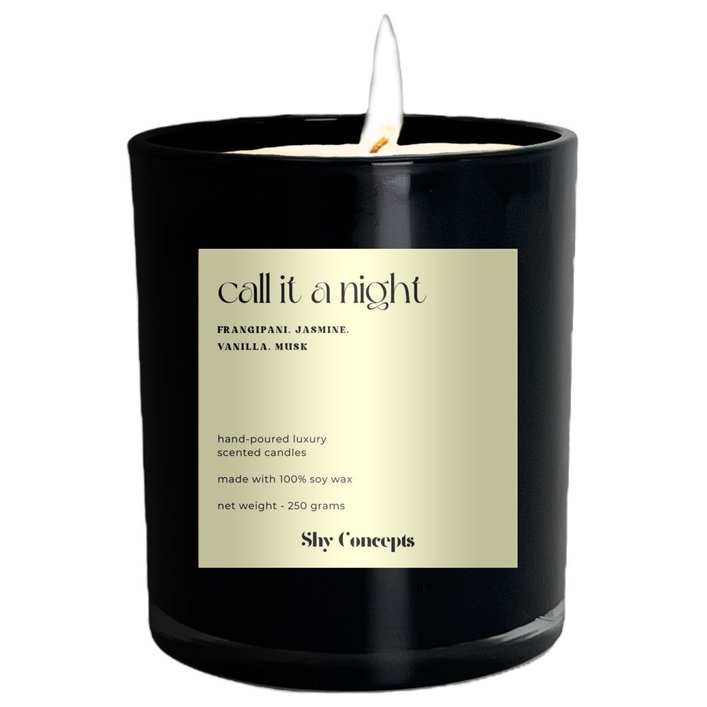 Shy Concepts - Luxury Scented Candle - Call It A Night - Black