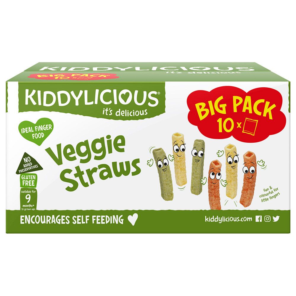 Kiddylicious - Veggie Straws Pack Of 10