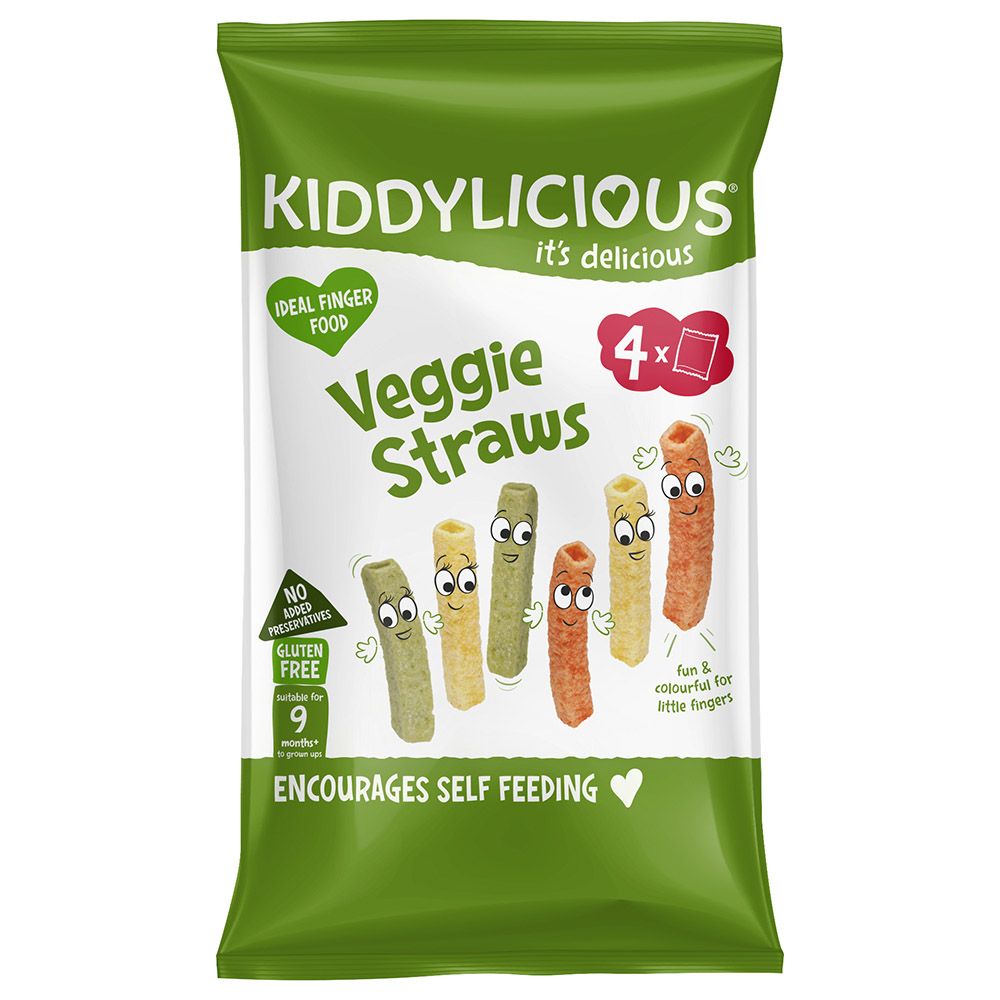 Kiddylicious - Veggie Straws - 12g - Pack Of 4