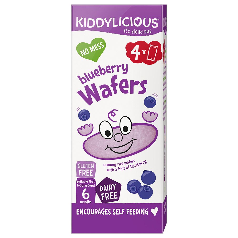 Kiddylicious - Mini Wafers Blueberry - 16g