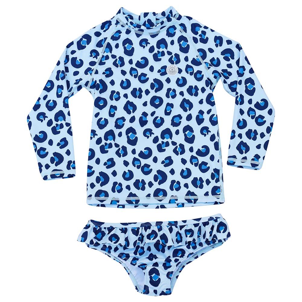 Badawii Beachwear - 2pc-Set - Girl Swimsuit Animal Print - Blue