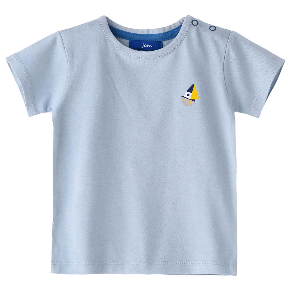 Jam - Boy's Spring-Summer Cool And Breathable T-Shirt - Blue