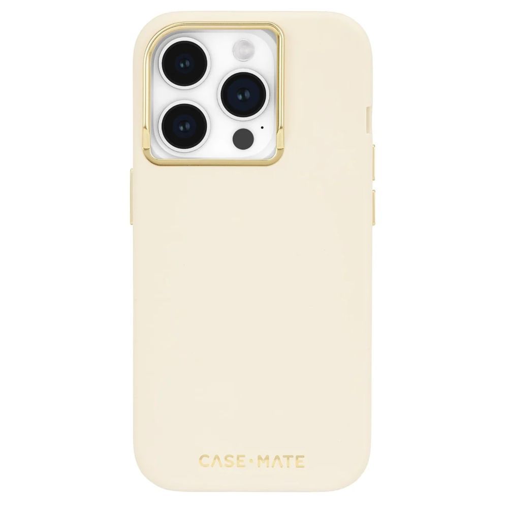 Case-Mate - iPhone 15 Pro Silicone MagSafe Case 6.1-inch - Beige